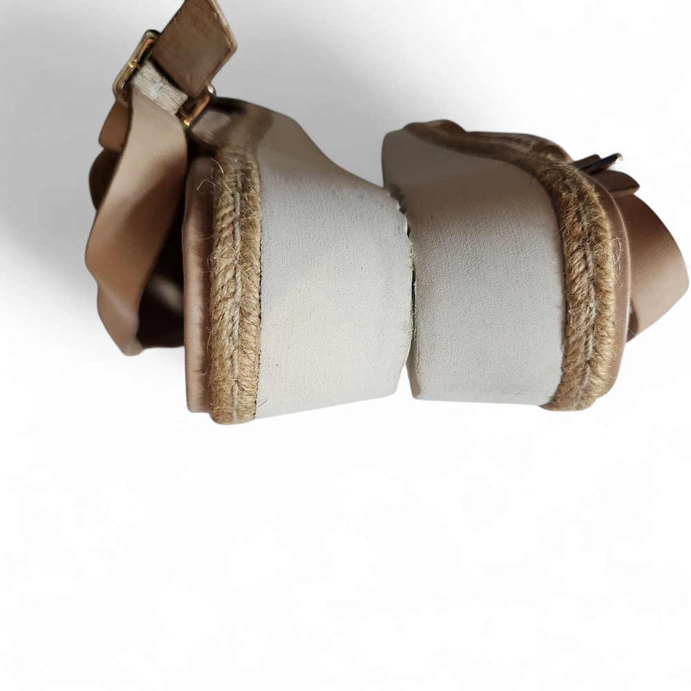 Alex Marie Tan Sandals with Woven Crisscross Straps - Picture 6 of 10